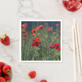 Serviette En Papier Pretty Poppies in Wild Meadow Photo (En situation)