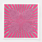 Serviette En Papier Pretty Rose 4 Pique Dîner Papier (Devant)