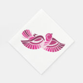 Serviette En Papier Pretty Rose Bird Papier serviettes (Coin)