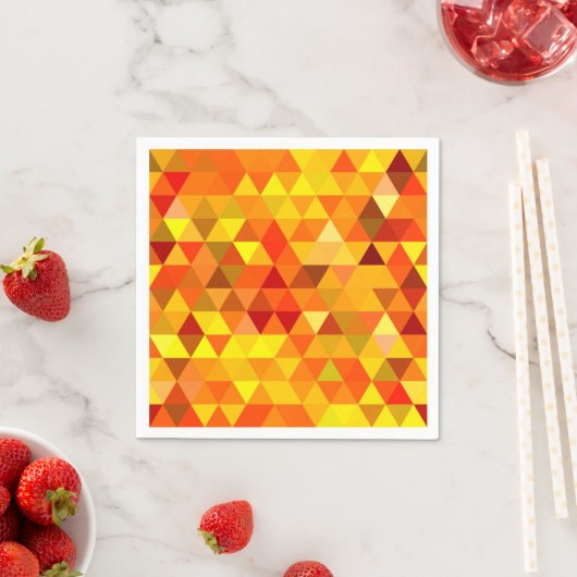 Serviette En Papier Pretty Triangle pattern (En situation)