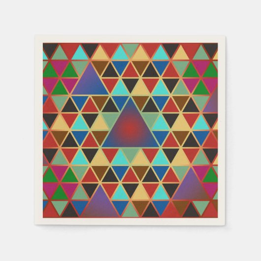 Serviette En Papier Pretty triangle pattern III + your ideas (Devant)