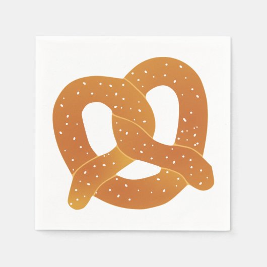 Serviette En Papier Pretzel mou (Devant)