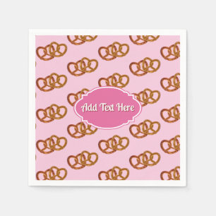 Serviette En Papier Pretzel Romance : noeuds chevauchés en forme de co