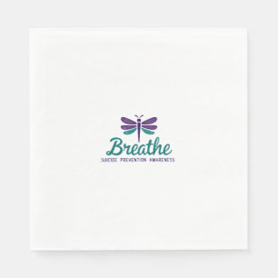 Serviette En Papier Prévention du suicide Libellule Respirez santé men