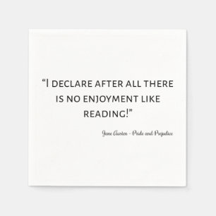 Serviette En Papier Pride and Prejudice Quota III