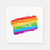 Serviette En Papier Pride Brushstroke Rainbow (Devant)