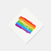 Serviette En Papier Pride Brushstroke Rainbow (Coin)