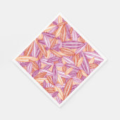 Serviette En Papier Pride lesbienne Abstraite Fleur Zen Pétales rose (Coin)