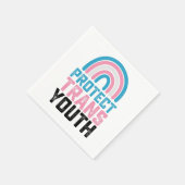 Serviette En Papier Pride LGBT Protéger les jeunes transgenres transge (Coin)