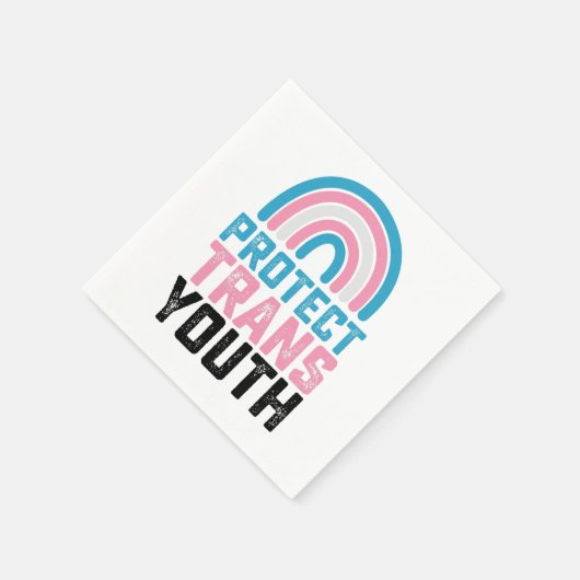 Serviette En Papier Pride LGBT Protéger les jeunes transgenres transge (Coin)