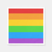 Serviette En Papier Pride Pop : Drapeau Arc-en-Ciel (Devant)