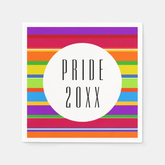 Serviette En Papier PRIDE Rainbow LGBTQ (Devant)