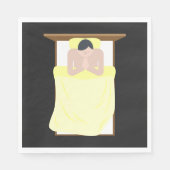Serviette En Papier Prière Dans Le Lit (Devant)