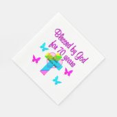 SERVIETTE EN PAPIER PRIÈRE DE 70E ANNIVERSAIRE (Coin)