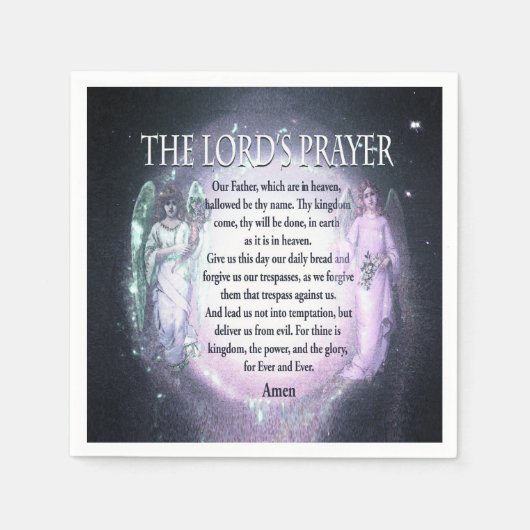 Serviette En Papier Prière du Seigneur (Devant)
