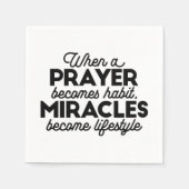 Serviette En Papier Prière et miracles (Devant)