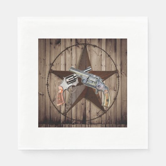 Serviette En Papier Primitive texas star du pays occidental cowboy pis (Devant)