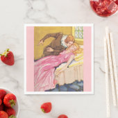 Serviette En Papier Prince Charming baiser Beauté dormante (En situation)