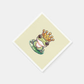 Serviette En Papier Prince de grenouille en Baby shower de la Couronne (Coin)