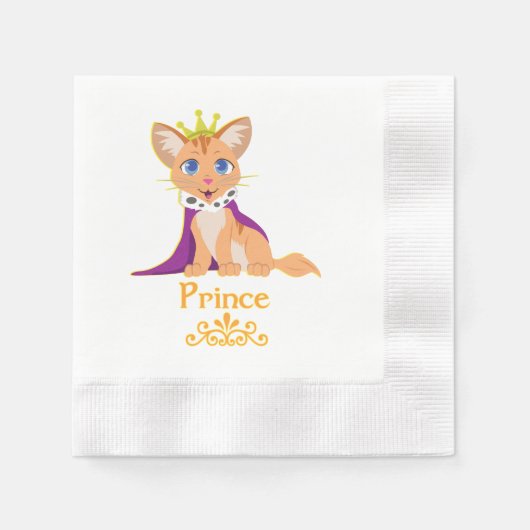 Serviette En Papier Prince Kitten (Devant)