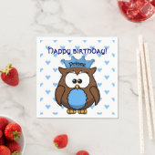 Serviette En Papier prince owl (En situation)