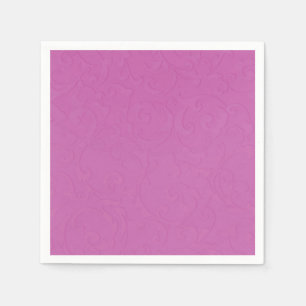 Serviette En Papier Princess Berry Pink Fairy Tale Mariage damassé