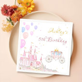 Serviette En Papier Princess Castle Anniversaire