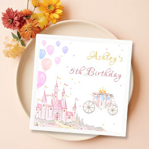 Serviette En Papier Princess Castle Anniversaire