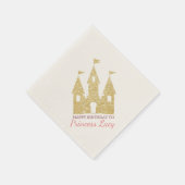Serviette En Papier Princess Castle Anniversaire (Coin)