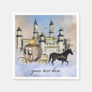 Serviette En Papier Princess Castle Fairy Tale