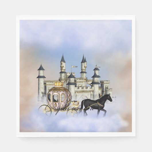 Serviette En Papier Princess Castle Fairy Tale (Devant)