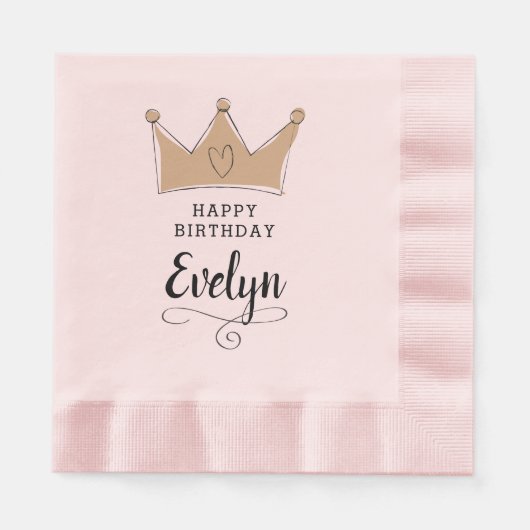 Serviette En Papier Princess Crown (Devant)