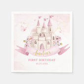 Serviette En Papier Princess Fairytale Castle Anniversaire Papier Napk (Devant)