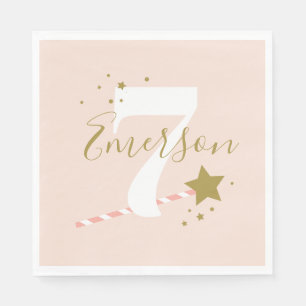 Serviette En Papier Princess Pink Birthday Party