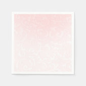 Serviette En Papier Princess Pink Damask Storybook Mariage élégant (Devant)