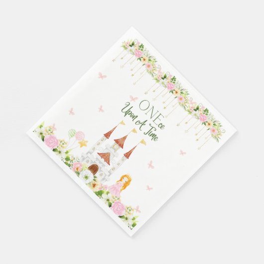 Serviette En Papier Princess Theme Party - Premier anniversaire (Coin)