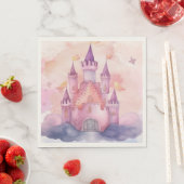 Serviette En Papier princesse anniversaire (En situation)