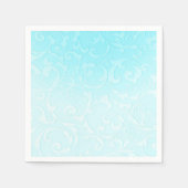 Serviette En Papier Princesse Blue Elegant Storybook Mariage (Devant)