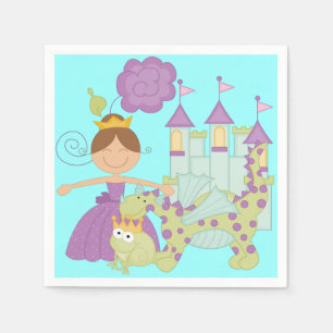 Serviette En Papier Princesse de brune