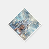 Serviette En Papier Princesse de Glace (Coin)
