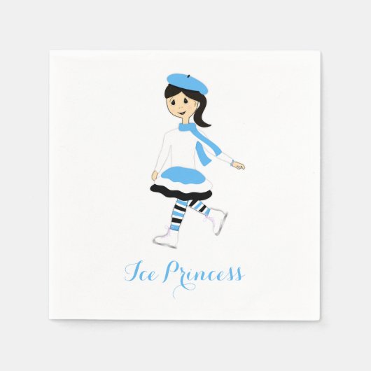 Serviette En Papier Princesse de glace (Devant)
