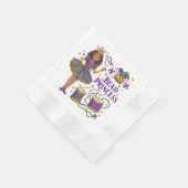 Serviette En Papier Princesse de Perles - Mardi Gras (Coin)