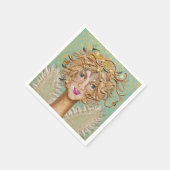 Serviette En Papier Princesse Fae Féerie Fairy Nymphe Angel (Coin)