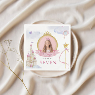 Serviette En Papier Princesse Fairytale mignonne rose fille photo Anni