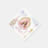 Serviette En Papier Princesse Fairytale mignonne rose fille photo Anni (Coin)