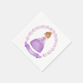 Serviette En Papier Princesse Fille Fête d'anniversaire (Coin)
