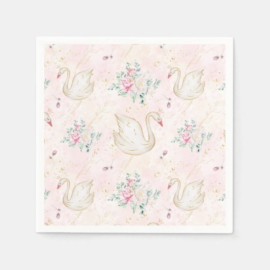 Serviette En Papier Princesse Swan (Devant)