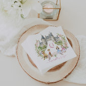Serviette En Papier Princesses, Chevaliers et Dragons Fairy Tale Anniv