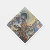 Serviette En Papier Princess's Birthday Dragon Folded Greeting Card (Coin)