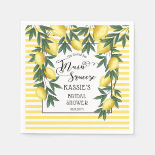 Serviette En Papier Principale Squeeze citrons Fête des mariées tropic
